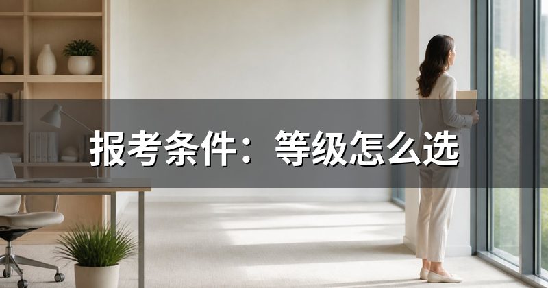 报名条件:先弄清自己该报哪个等级