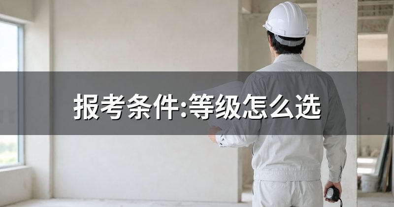 报考条件:等级怎么选