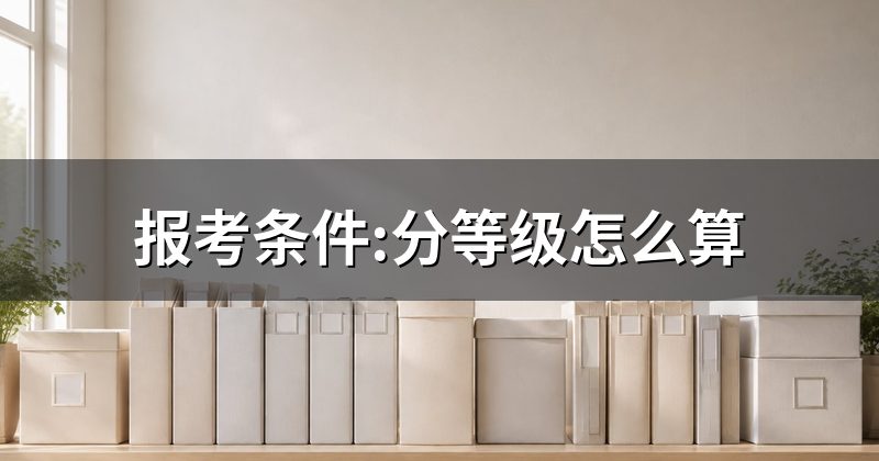 报考条件:分等级怎么算
