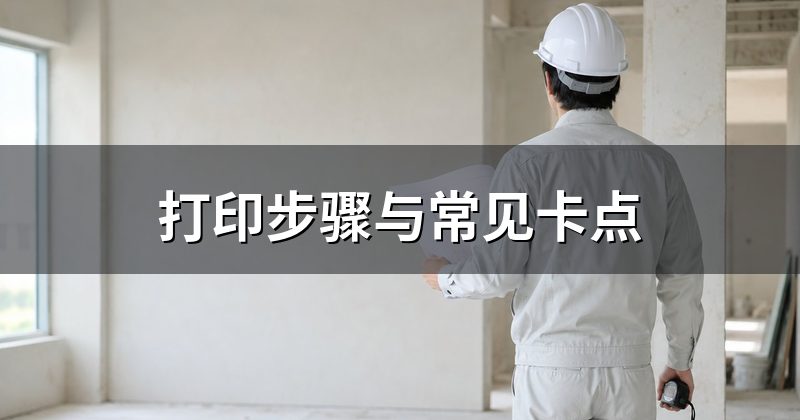 打印步骤与常见卡点