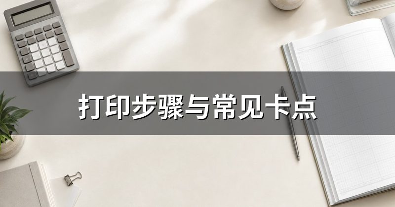 打印步骤与常见卡点