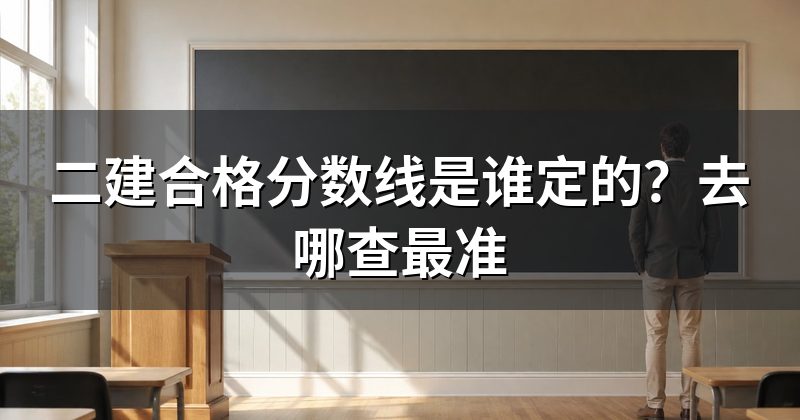 二建合格分数线是谁定的?去哪查最准