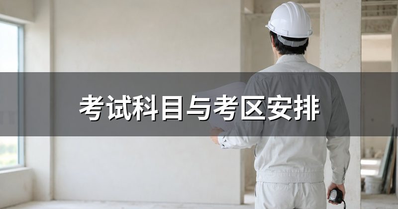 考试科目与考区安排