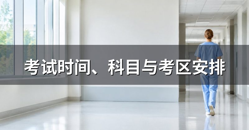 考试时间、科目与考区安排