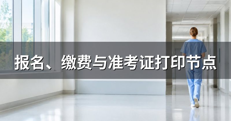报名、缴费与准考证打印节点
