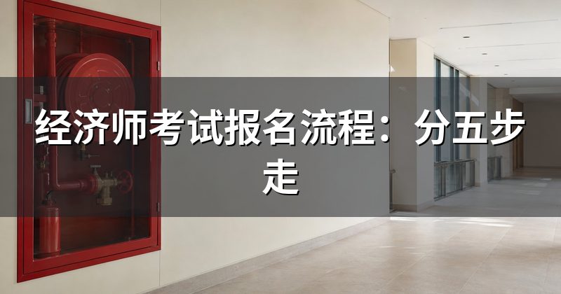 经济师考试报名流程:分五步走