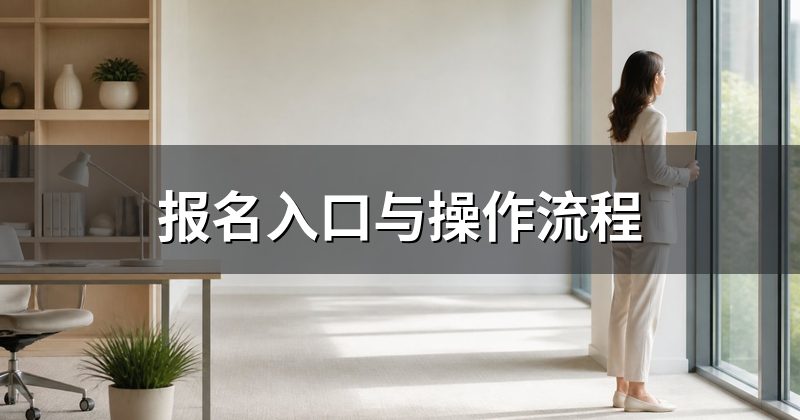 报名入口与操作流程