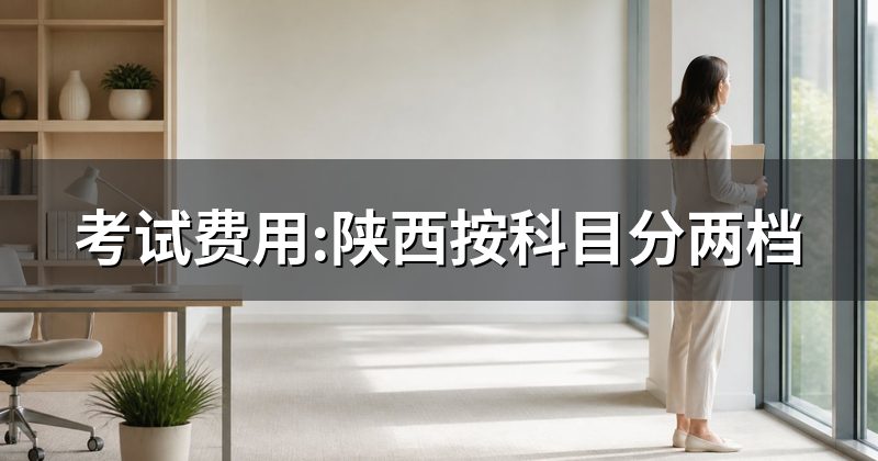 考试费用:陕西按科目分两档