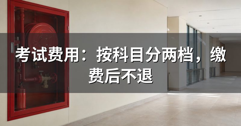 考试费用:按科目分两档,缴费后不退