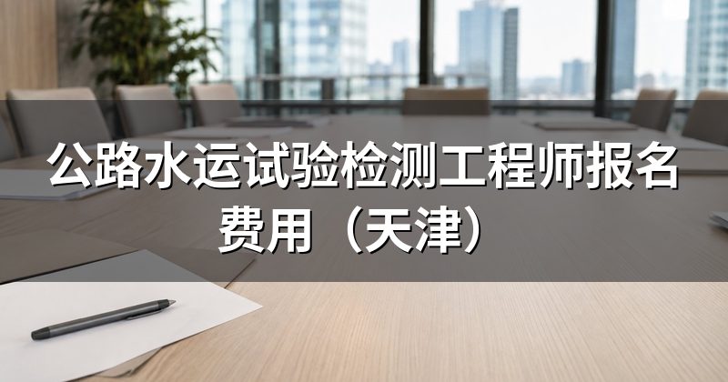 公路水运试验检测工程师报名费用(天津)