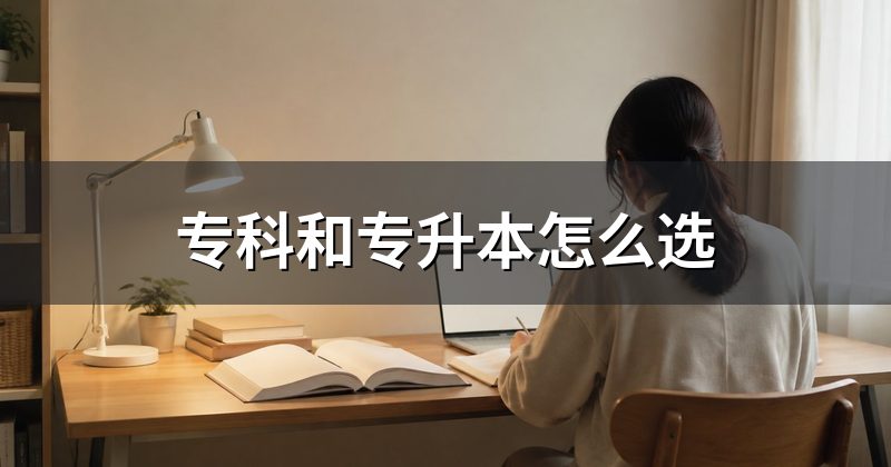 专科和专升本怎么选