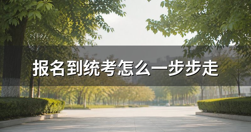 报名到统考怎么一步步走