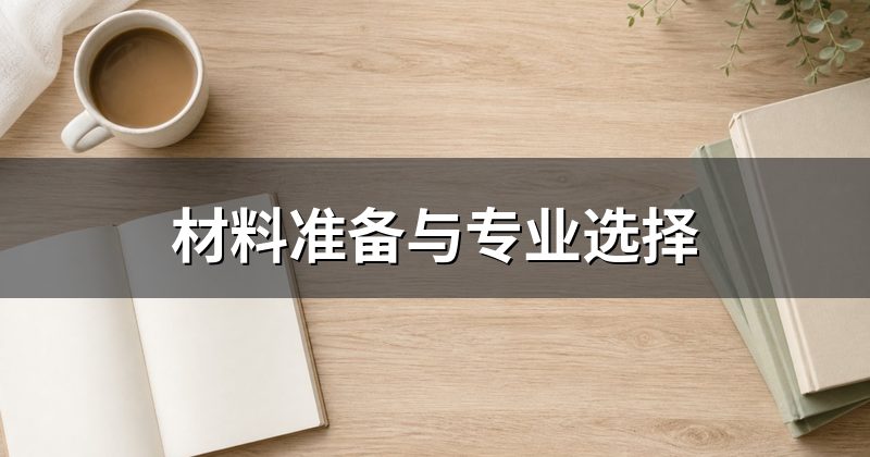 材料准备与专业选择