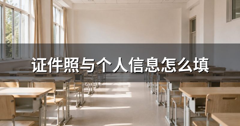 证件照与个人信息怎么填