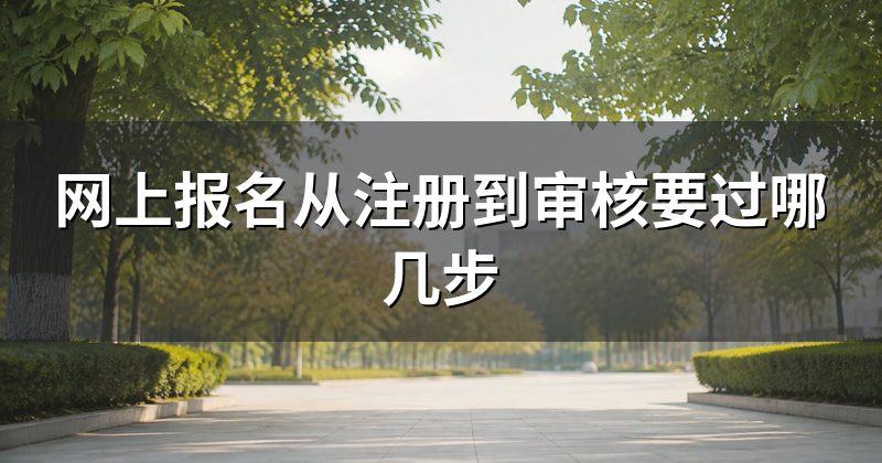 网上报名从注册到审核要过哪几步