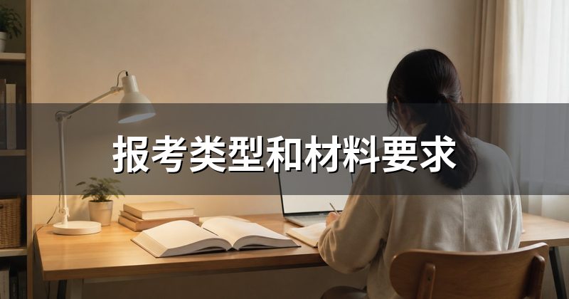 报考类型和材料要求