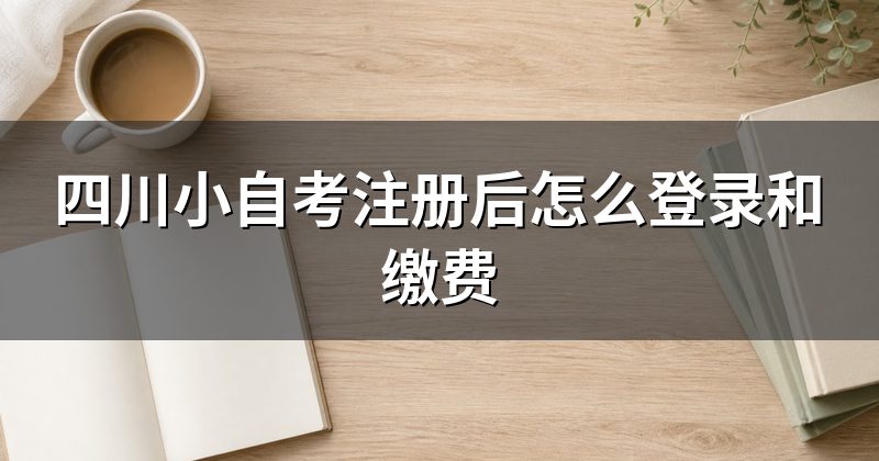 四川小自考注册后怎么登录和缴费