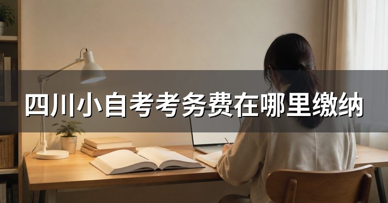 四川小自考考务费在哪里缴纳