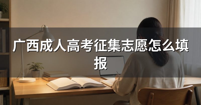 广西成人高考征集志愿怎么填报