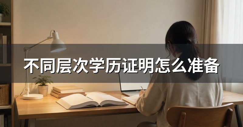 不同层次学历证明怎么准备