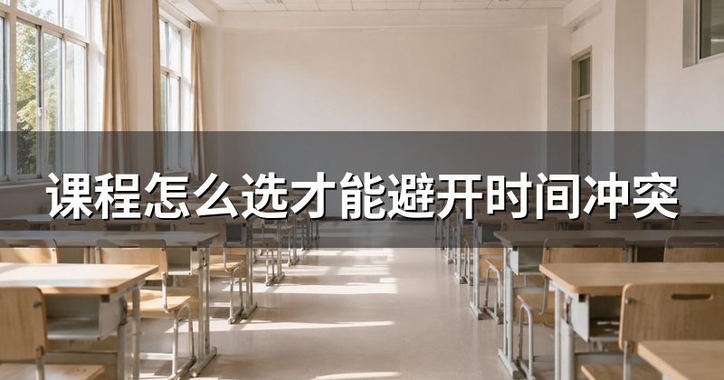 课程怎么选才能避开时间冲突