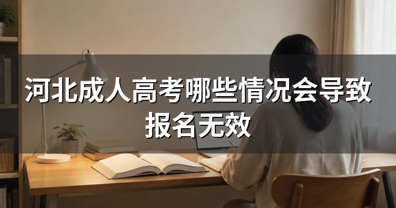 河北成人高考哪些情况会导致报名无效