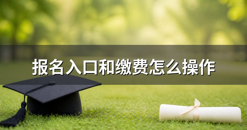 报名入口和缴费怎么操作
