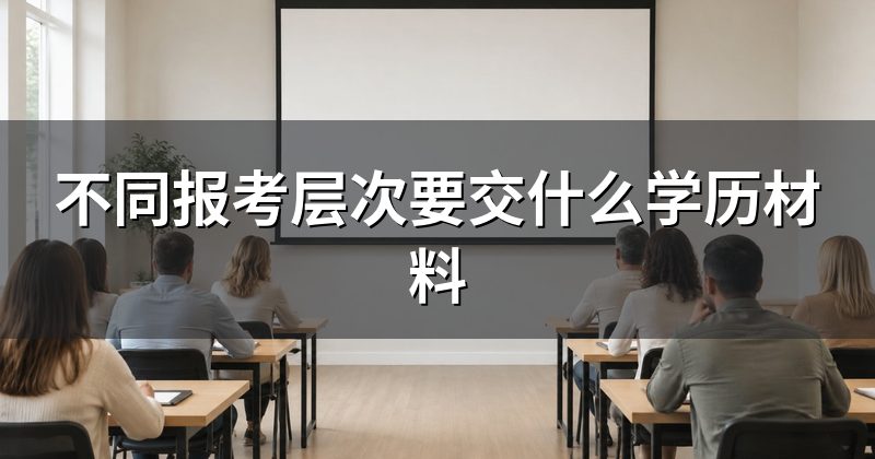 不同报考层次要交什么学历材料