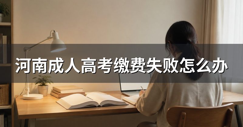 河南成人高考缴费失败怎么办