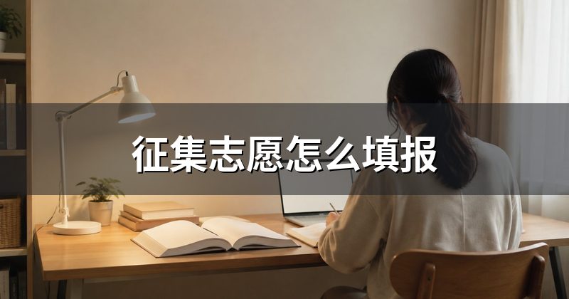 征集志愿怎么填报