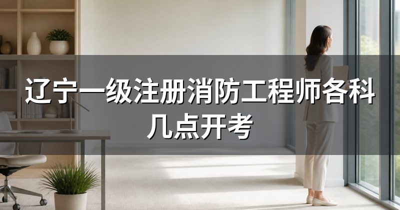 辽宁一级注册消防工程师各科几点开考