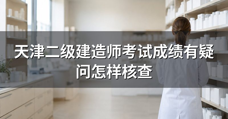 天津二级建造师考试成绩有疑问怎样核查
