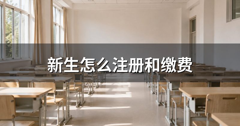 新生怎么注册和缴费