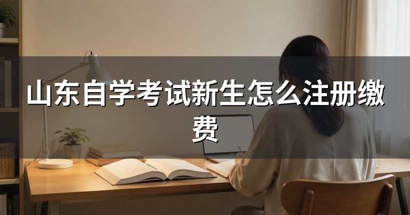 山东自学考试新生怎么注册缴费