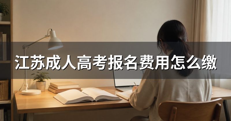 江苏成人高考报名费用怎么缴