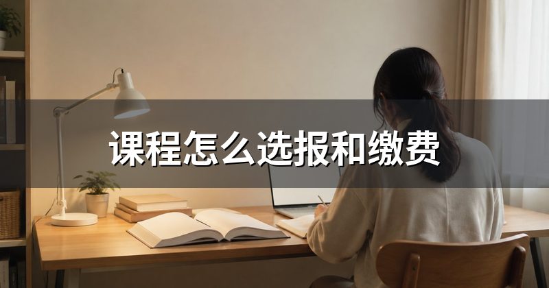 课程怎么选报和缴费