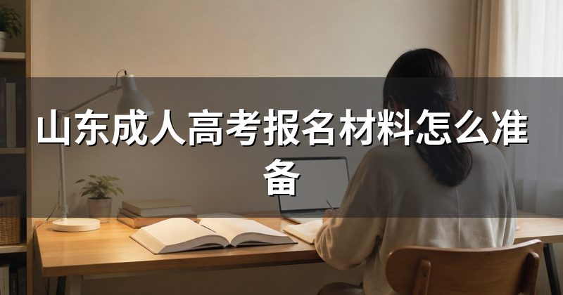 山东成人高考报名材料怎么准备