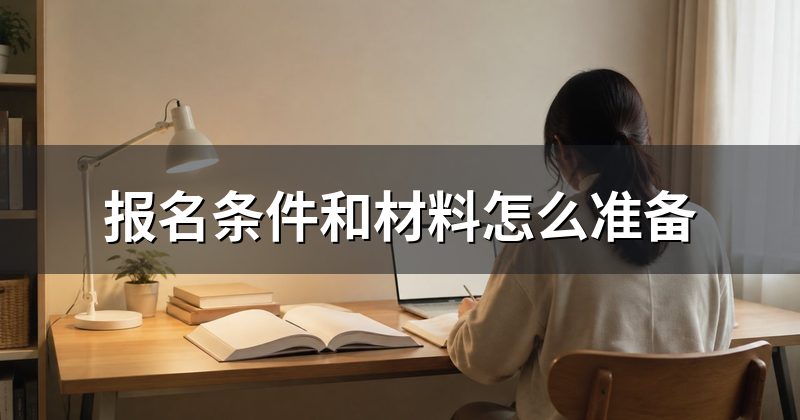 报名条件和材料怎么准备
