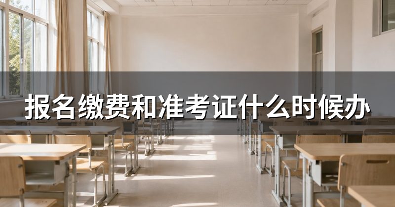 报名缴费和准考证什么时候办