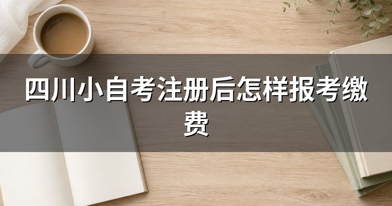 四川小自考注册后怎样报考缴费