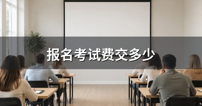 报名考试费交多少