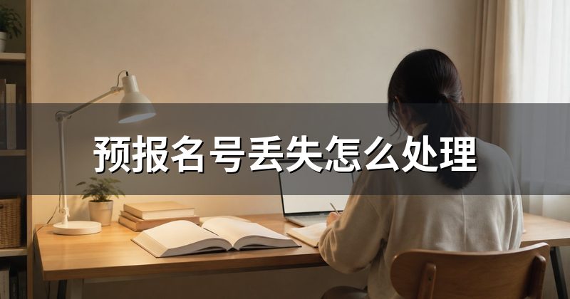 预报名号丢失怎么处理