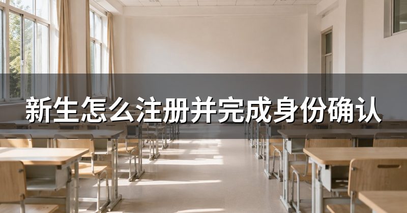 新生怎么注册并完成身份确认
