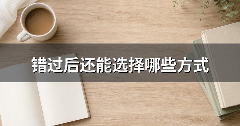 错过后还能选择哪些方式