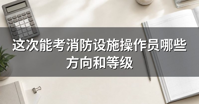 这次能考消防设施操作员哪些方向和等级
