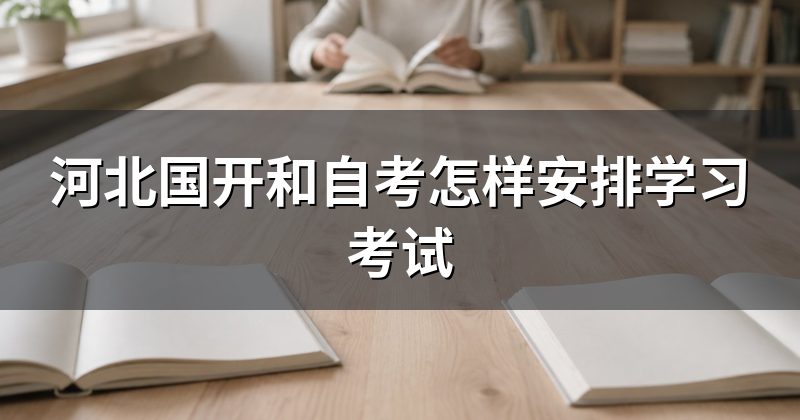 河北国开和自考怎样安排学习考试