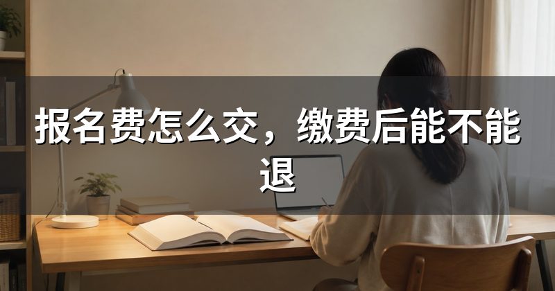 报名费怎么交,缴费后能不能退