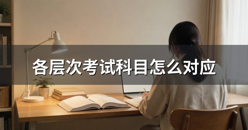 各层次考试科目怎么对应