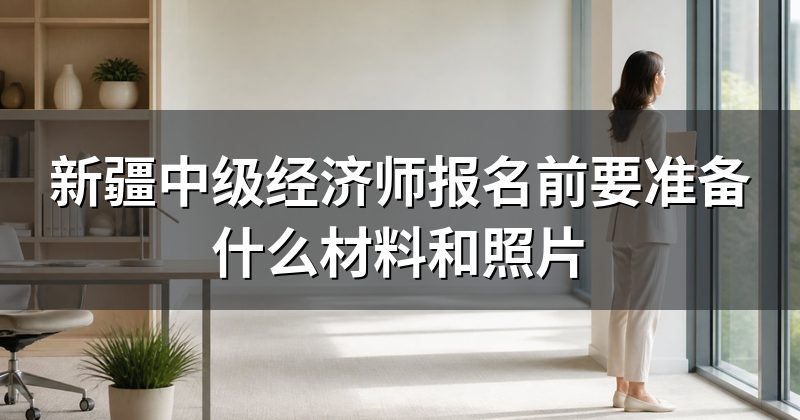 新疆中级经济师报名前要准备什么材料和照片