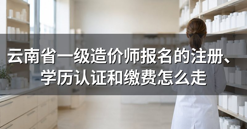 云南省一级造价师报名的注册、学历认证和缴费怎么走